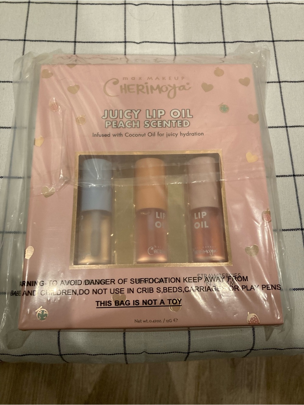 Juicy Lip Oil Trio - Peach Scented (Pink)